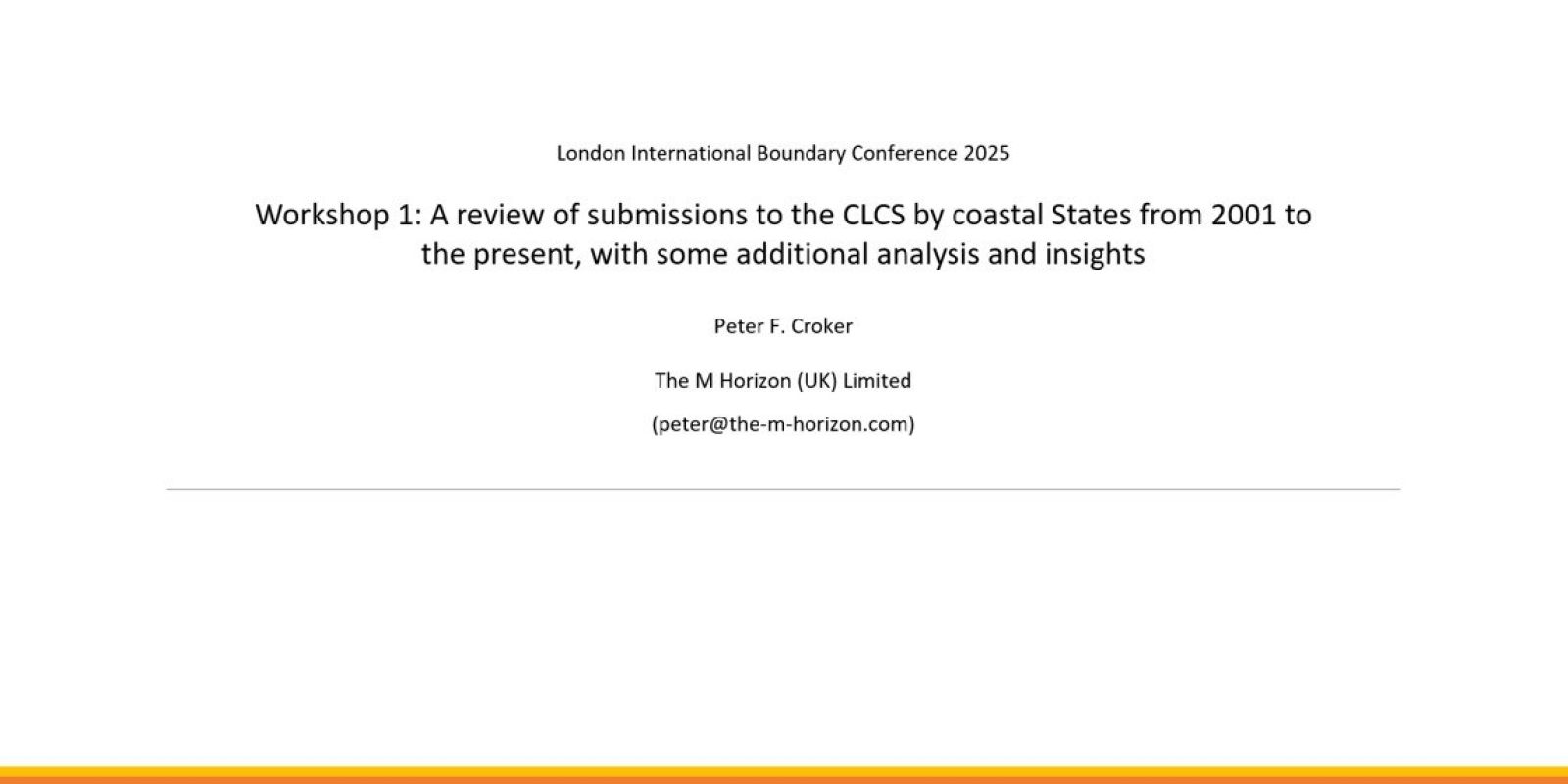 LIBC 2025 Workshop 1 Slide 1
